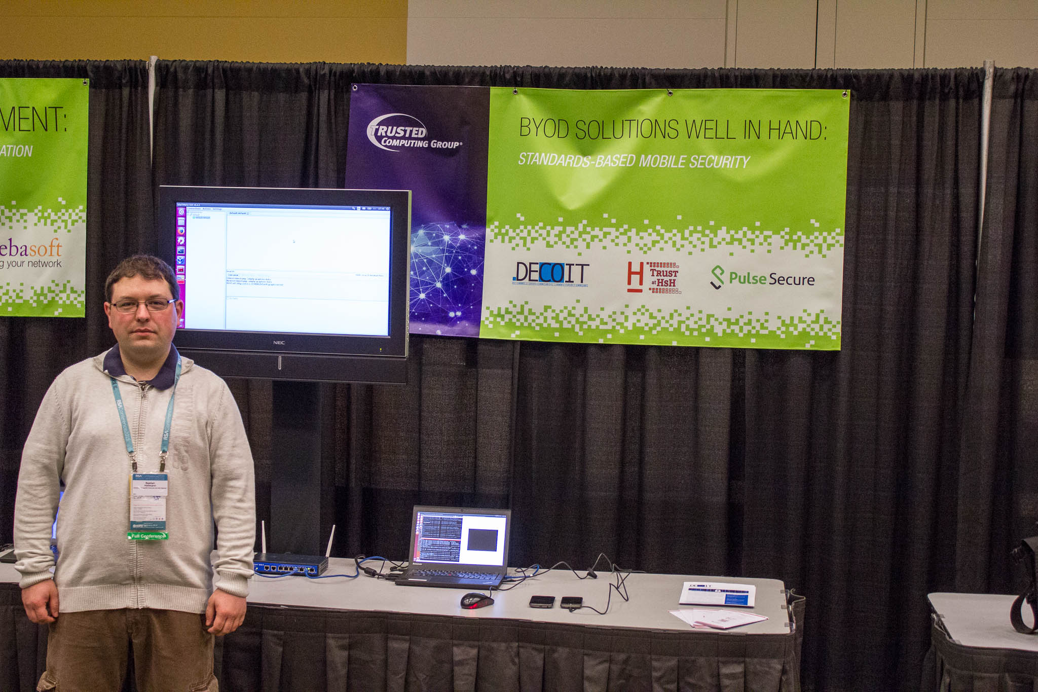 Second demo booth together with Pulse Secure and DECOIT