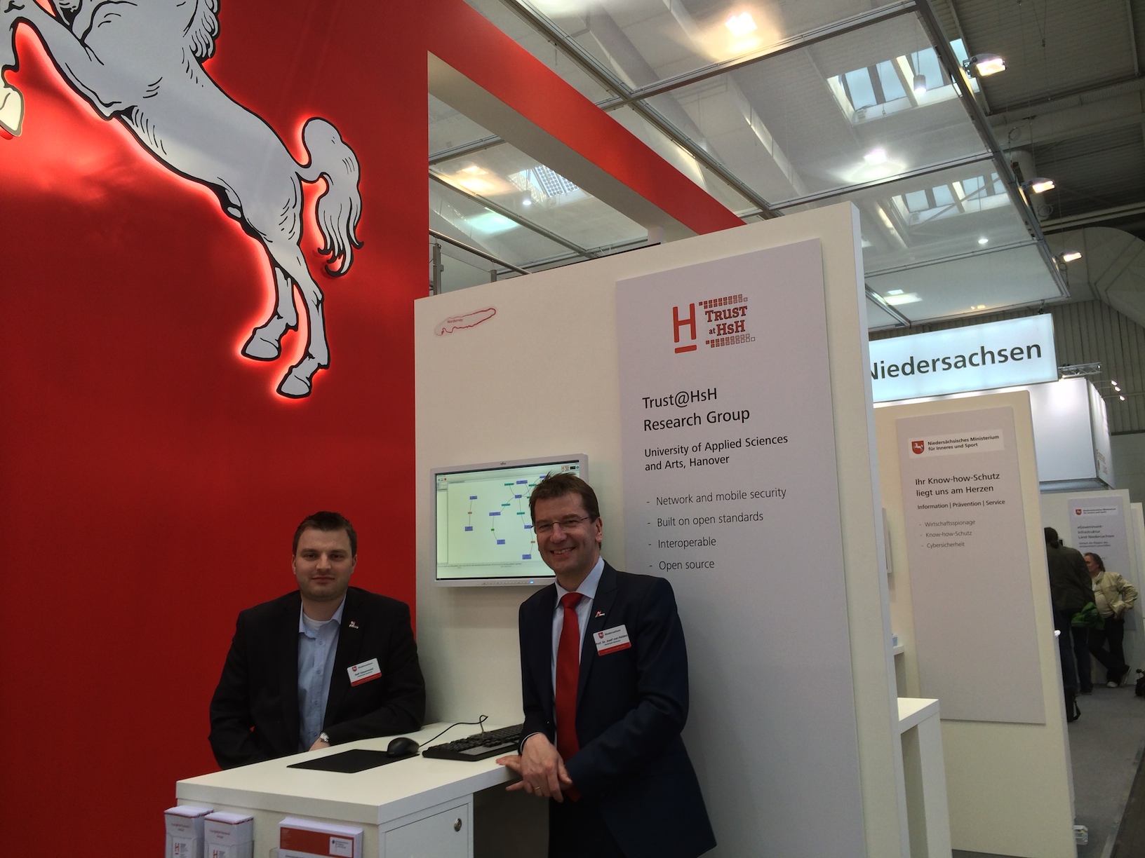 Booth of Trust@HsH at Cebit 2014